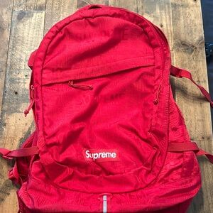 Red Supreme backpack